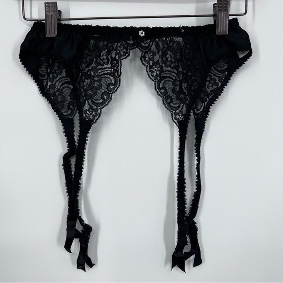 Dior Intimates & Sleepwear Christian Dior Vintage Black Lace Satin